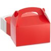 Juvale 24-Pack Treat Boxes - Candy Gable Boxes for Party Favors, Birthday, Wedding, Baby Shower (Red, 6.2x3.5x3.6 In)