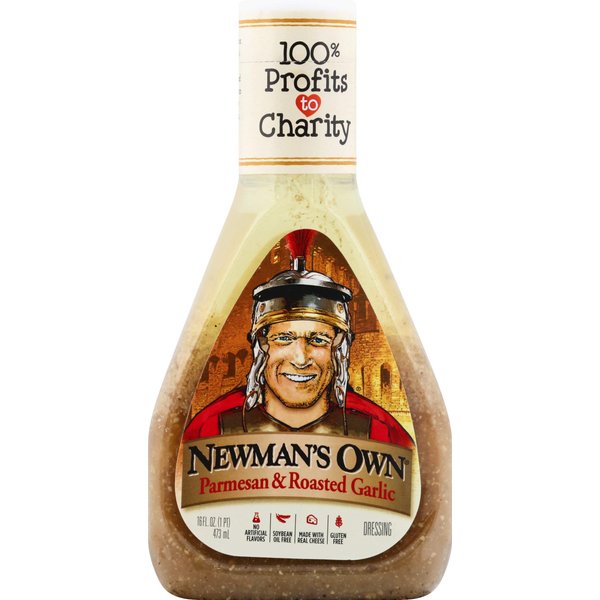 Newman's Own Parmesan & Roasted Garlic Salad Dressing, 16-oz.