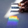 QFkris 4pcs Clear Triangular Prism for Photo Rainbow Lights Crystal Optical Prisms Glass Physics Teaching Refracted Light Spectrum Students Presents Gift,50mm/2inch
