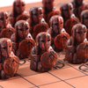 Hnefatafl Viking Chess Set Board Game Traditional Two-Player Strategy Board Game Intelligence Tabletop Tridimensional Chess Set Game Outdoor Adult/Child Travel Board Set (Hnefatafl Viking Chess)