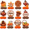 KatchOn, Thanksgiving Centerpieces For Tables - Pack of 12 | Thanksgiving Honeycomb Centerpiece for Thanksgiving Decorations, Turkey Decorations | Thanksgiving Table Decor, Thanksgiving Party Supplies