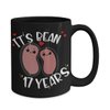 17th Anniversary Mug for Husband Wife Funny Vegan Vegetarian Food Pun Its Bean 17 Years Seventeenth Yr Married Cute Keepsake for Couple 11 or 15Oz Bla