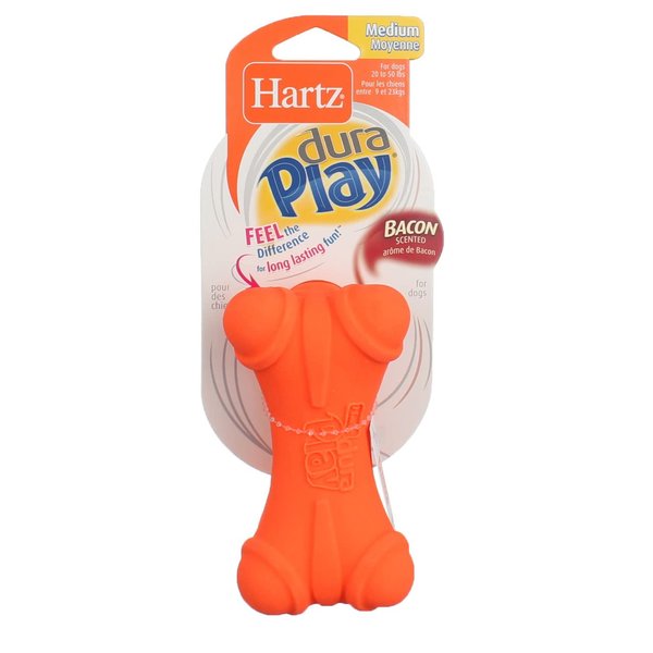 Hartz Duraplay Bacon Flavored Bone Dog Toy Medium (Assorted) (Pack of 2)2