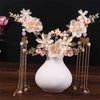 5Pcs Alloy Hair Sticks Pins Long Tassel Hanfu Chinese Flower Hair Clips Crystal Hair Pins Headwear Sets for Women and Girls