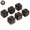 Gadpiparty 48Pcs The Gathering Token Dice Counters D6 Dice Cube Loyalty Dice for The Gathering CCG MTG Card Gaming Accessories