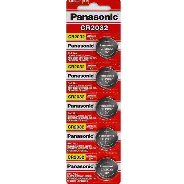 Panasonic CR2032 3V Lithium Battery 2PACK X (5PCS) =10 Single Use Batteries