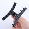 Vacaonio Black Plastic Hair Claw Clip Medium Hair Claw Clips Clamp Thick Curly Hair Non Slip Hair Claws Thick Curly Hair Claw Decorative Hair Accessories for Women and Girls Headdress