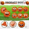 Arrowbash 36 Pcs Mini Face Basketball Stress Balls Bulk Small Basketballs Stress and Anxiety Relief Toy Foam Sports Squeeze Balls for School Carnival Reward Sports Basketball Theme Party Favors Gifts