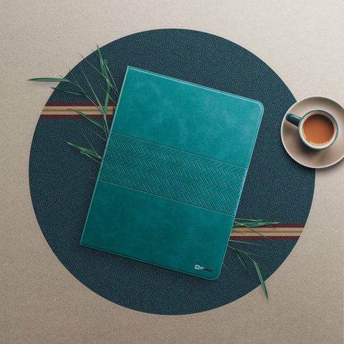 auaua Case for iPad 9th/8th/7th Generation 10.2 inch (2021/2020/2019 Released), with Pencil Holder, Vegan Leather, Auto Sleep/Wake Smart Cover (Green)