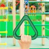 Dolibest Monkey Bars Swing Trapeze Bar Kids Monkey Bars Playground Trapeze Bar Swingset Rings Swing Sets for Backyard with Monkey Bars Ninja Course for Kids Outside Playset with Monkey Bars (2Pcs)