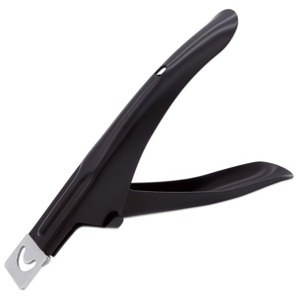 PANA USA Professional Stainless Steel Acrylic Nail Tips Clipper Cutter - False Nails/Fake Nails/Artificial Nails Trimmers for Nail Manicure Pedicure, Clip Tool for Home Nail Art DIY(Black)