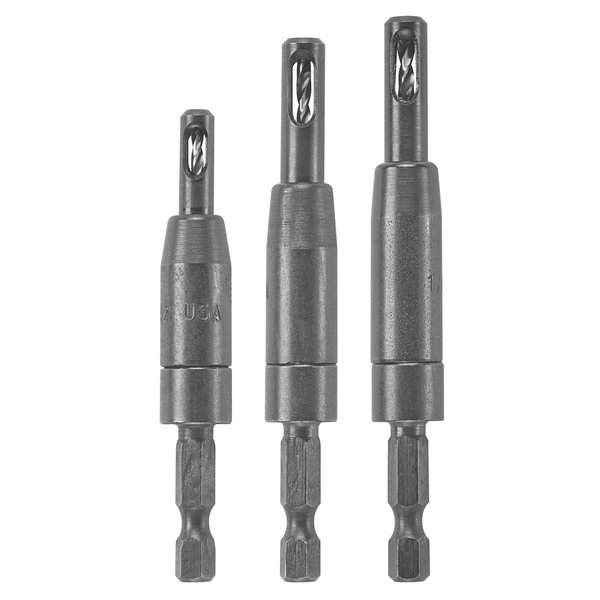 Bosch CC2430 Clic-Change 1/4 in. Self-Centering Drill Bit Assortment (3-Piece)