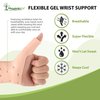 MountainAir Gel Wrist Thumb Brace, 4 PCs - Waterproof Wrist Brace to Fit Left Right Hand - Thumb Support Braces Cool Wrap for Arthritis & Carpal Tunnel Pain Relief – Latex Rubber Thumb Brace