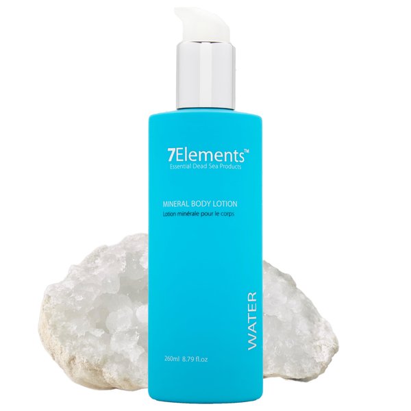 7ELEMENTS Dead Sea Daily Moisturizing Lotion for Dry Skin | Moisturizing Body Lotion & Body Moisturizer With Dead Sea Minerals | Anti-Aging Quick Absorption Into Extra Dry Skin | Skincare Body | 260fl