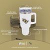 Desert Cactus UCF University of Central Florida Knights Large Insulated Stainless Steel Handle Lid Straw Reusable Double Walled Cup Hot Cold Drinkware Laser Etched (40oz Ounce Rally Tumbler Design B)