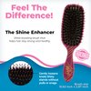 Wet Brush Shine Enhancer Paddle Brush, Sangria - Hair Detangler Brush with Ultra Soft Bristles, Infused With Natural Argan Oil, Shiny Detangle & Smooth Hair, Wet or Dry, For All Hair Types