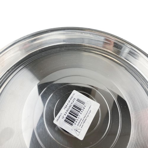 KITCHEN DIVA 10" Stainless Steel Round Plate – Durable and Easy to Clean – Classic Dinner Thali for Home, Camping, or Everyday Use – Rust-Resistant Food Serving Plate