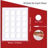 Surard Poster Putty, 140 Pcs 20mm/0.79" Adhesive Sticky Tack, Double Sided Removable Dots, Clear Round Reusable Mounting Stickers Transparent Tacky Circles Glue Tape for Hanging Pictures on Wall