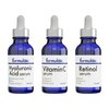 Formulaic™ Set of 3 Face Serums - Vitamin C, Retinol & Hyaluronic Acid Serums, 3 Fl Oz - Elevate Your Skincare