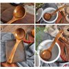 FJNATINH Wooden Ladle. Long Handle Ladle Utensils for Soup.Handmade for Kitchen Cookware (Ladle)