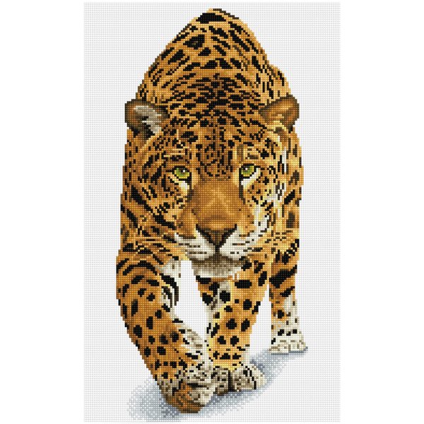 DIAMOND DOTZ ® - On The Prowl, Full Drill, Square Dotz, Square Diamond Painting Kits, Square Drill Diamond Painting, Diamond Painting Square Drill, Square Diamond Art, 20.5"x12.6"