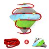 SUMWE Toddler Buckle Board Toy Airplane Travel Activities for Toddler 1-3 Year Old Kids Age Sensory Toys to Keep Toddler Busy on Plane Develop Motor Skills and Problem Solving Buckle Pillow 2