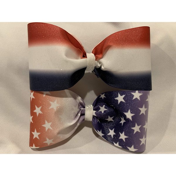 USA Hair Bow, Patriotic Bow, Red White and Blue Bow