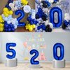 40 Inch Giant Navy Blue Number 5 Balloon, Helium Mylar Foil Number Balloons for Birthday Party, 5th Birthday Decorations for Kids, Anniversary Party Decorations Supplies (Navy Blue Number 5)