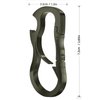 Idakekiy Dual Carabiner Keychain Mutil Tool with Key Chain Bottle Opener for Keys Dark Grey Pack of 2