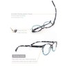 OLOMEE Reading Glasses Women Men Readers 2.5 Small Round Eyeglasses for Reading with Comfortable Spring Hinge Lightweight 3 Pack