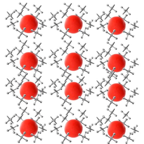 Kicko Metal Jacks Game Set - 12 Packs of Jacks Game for Kids with Metallic Jacks and Ball - Retro Kids Toys for Indoor/Outdoor Play - Fun Metal Jacks and Ball Set for Parties and Favors