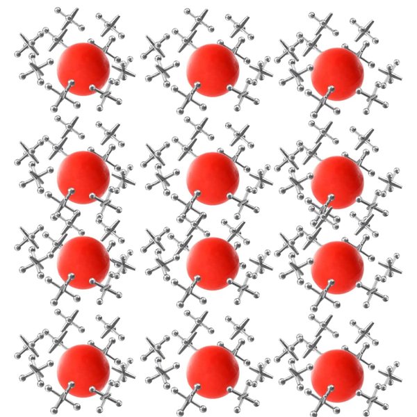 Kicko Metal Jacks Game Set - 12 Packs of Jacks Game for Kids with Metallic Jacks and Ball - Retro Kids Toys for Indoor/Outdoor Play - Fun Metal Jacks and Ball Set for Parties and Favors