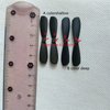 skrnrhrery Mini Propeller, Suitable for RC Aircraft Special Nylon Props Central axis 0.8MM Blade Length 46/42/37/MM Positive and Negative AB propellers Mini Quadcopter Accessories (46mm)