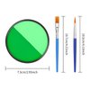 FREEORR Green Face Body Paint Makeup Foundation 30g, Water Activated Dark Green/Light Green Cream to Powder Face Body Paint for Halloween Costume Cosplay Theater Stage Dressup Makeup Matte Finish