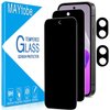 MAYtobe [2+2 Pack for Google Pixel 9A Privacy Screen Protector, Privacy Tempered Film with Camera Lens Protector for Pixel 9A, No Bubbles, Anti Scratch, Easy to Install