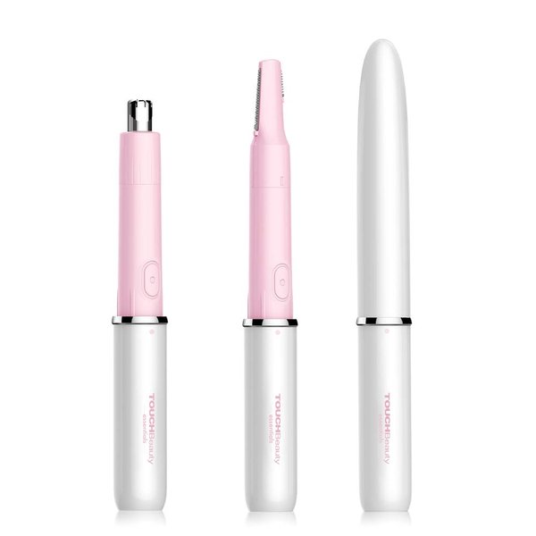 TOUCHBeauty Hair Trimmer for Face Eyebrow Nose Ear Body Hair Trimming, All in ONE Hair Remover for Women & Men Dual Blades Shaver Battery Powered TB-1458