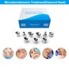 ZEIZOMZER Diamond Dermabrasion Head, Facial Microdermabrasion Tool, Diamond Dermabrasion Replacement Tips, Microdermabrasion Machine Accessories 9 Tips