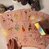 CRAFTERIAN Mistyc Minimalistic Tarot Cards with Rainbow Foil 78 Tarot Deck with Gold Edges, for Beginners and Experts with Guide Book. (Pink)