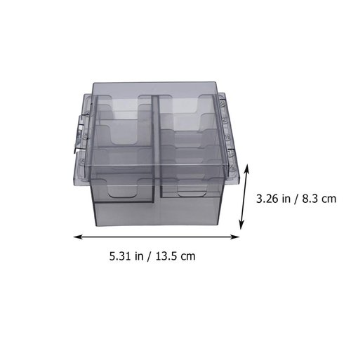 Clipper Blade Holder Plastic Storage Box Hair Clipper Blades Storage Case Clipper Guide Comb Organizer Hair Salon Supplies for Barber Hairdresser Stylist Clipper Guard Organizer