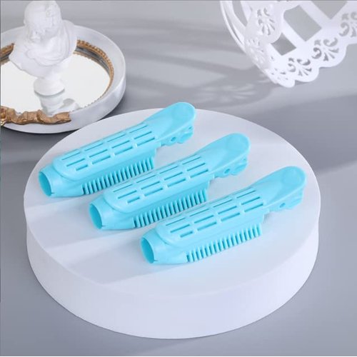 6 PCS Hair Root Fluffy Clip, Natural Fluffy Hairpin, DIY Hair Curler Clip Naturally Fluffy Curly Hair Styling Tool, Self-holding Curling Root Clip for Long & Short Hair 66615 (light Green 6)