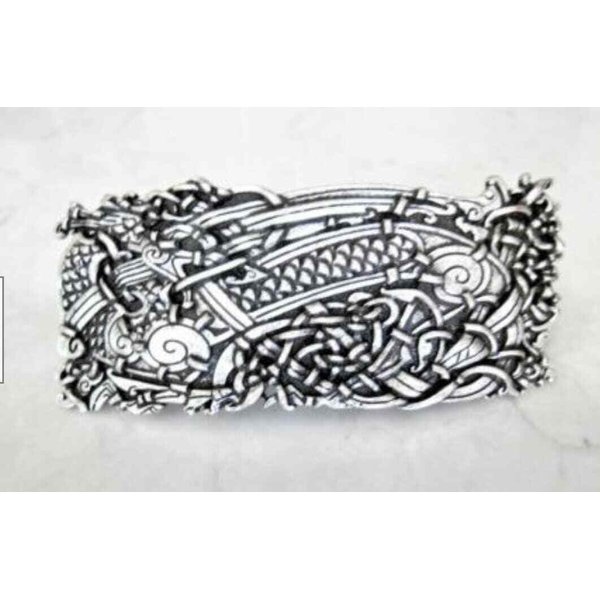 Generic Silver celtic knot metal filigree hair clip barrette (Clip Stlye: 3 1/2 inch style 4)