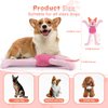 PAWSPURR Squeaky Dog Toys, Soft Plush Stuffed Dog Toy with Crinkle Paper, Indestructible Dog Chew Toys for Aggressive Chewers (Longhand Pig)