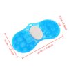 Yosoo Health Gear Shower Foot Scrubber Massager, Blue Silicone Foot Massage Cleaner Bath Shower Foot Massage Mat Pad with Pumice Scrub Stone Bathing Aid Foot Massage Exfoliating Foot Cleaner
