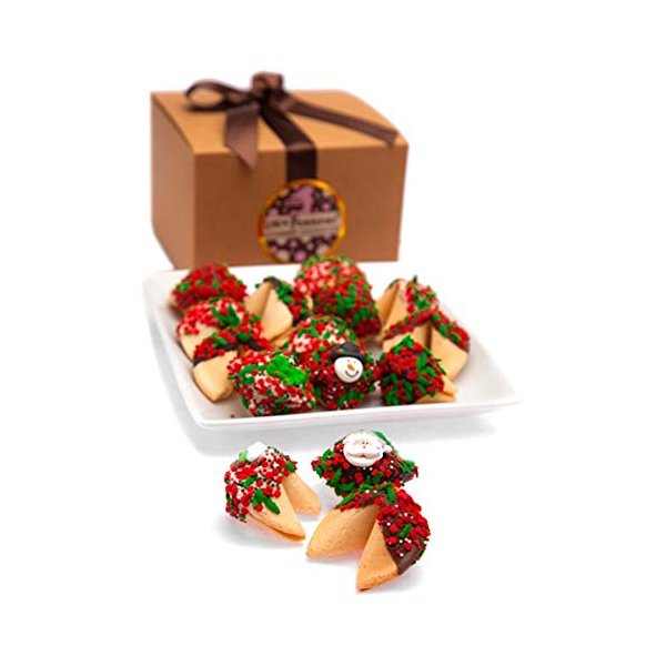 Christmas Fortune Cookies in Gift Box