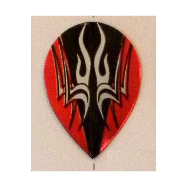 3 Sets #3588 AmeriThon Red On Black Tribal Dart Flights
