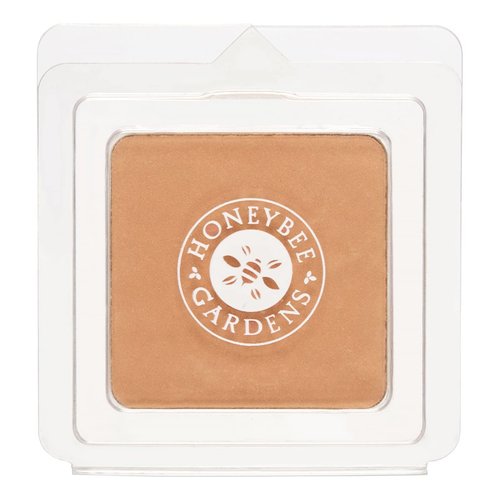 Honeybee Gardens Radiant Skin Pressed Mineral Powder Foundation Refill - Fiji (medium tan neutral), Net Wt. 7.5g/0.26 oz | Vegan, Gluten-Free, Cruelty-Free