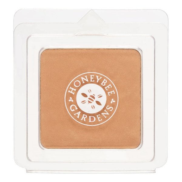 Honeybee Gardens Radiant Skin Pressed Mineral Powder Foundation Refill - Fiji (medium tan neutral), Net Wt. 7.5g/0.26 oz | Vegan, Gluten-Free, Cruelty-Free