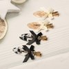 Bow Hair Clips No Crease Hair Clip for Hairstyle Bangs Finger Waves Makeup Application Hairdressing Hairpins Pin Curl Clips Styling Clips for Hair Salon Pack of 12