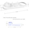 Electric Toothbrush Holder with 1 Charging Stand Slot, 1 Toothbrush Stand and 4 Toothbrush Head Stands + 4 PCS Toothbrush Head Covers for Oral B