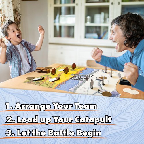 The Good Game Company Bigfoot vs. Yeti Splat Attack Catapult Board Game Kids Board Games Ages 6-8 Fun Gift for Family